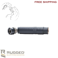 Rugged Suppressors Alaskan360 titanium rifle suppressor – multi-caliber suppressor rated from 5.56 to .338 Lapua, HUB compatible mount, lightweight hard-use design, AK360
UPC: 850044499007, in stock and available free shipping with dead crow defense, one suppressor for every gun