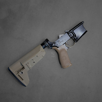 Bravo Company BCM complete AR-15 lower receiver in Flat Dark Earth with SOPMOD Mod 2 Widebody stock, forged 7075-T6 aluminum, multi-caliber marked, Bravo Company, Complete Lower Receiver, AR-15, Multi Caliber, Anodized Finish, Flat Dark Earth, BCM SOPMOD 2 Widebody Stock, 7075 T6 Aluminum, Factory Cosmetic, blew, blemished, deal, dead crow defense, BCMLRG-STK-MOD-2-SPMD-FDE-COSMO
UPC: 812526024282