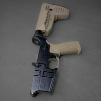 Bravo Company, Complete Lower Receiver, AR-15, Multi Caliber, Anodized Finish, Black, BCM MK2 Recoil Mitigation System, BCM SOPMOD 2 Widebody Stock, 7075 T6 Aluminum, Factory Cosmetic Blem, BCMLRG-RMS-STK-MOD-2-SPMD-BLK-COSMO