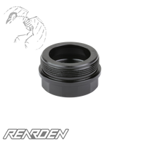 Rearden, Atlas Alpha Low Profile, Thread Adapter, Compatible with Short Muzzle Devices, For Suppressors with Inside Diameter Threading of 1.125X28, Nitride Finish, Black, Manufacturer Part #: 10170
UPC: 850041491691