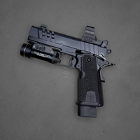 Used mac9 Mac 9 ds comp 4.25 in stock deal sale special package extra magazines, southwest precision, upgrade, holosun, 507c, 507 comp, tlr, streetlight, tlr-1hl, holster, 12500015
UPC: 810162050320, Military Arms Corporation, MAC 9 Double Stack, Single Action Only, Semi-automatic, Steel Frame Pistol, Carry Size, 9MM, 4.25" Compensated Barrel, QPD Finish, Black, 11 Degree Target Crown, AGENCY AOS Optics Cut, Blade Front and Adjustable Rear Sights, 17 Rounds, 2 Magazines