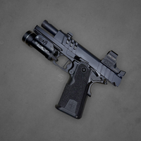 Used mac9 Mac 9 ds comp 4.25 in stock deal sale special package extra magazines, southwest precision, upgrade, holosun, 507c, 507 comp, tlr, streetlight, tlr-1hl, holster, 12500015
UPC: 810162050320, Military Arms Corporation, MAC 9 Double Stack, Single Action Only, Semi-automatic, Steel Frame Pistol, Carry Size, 9MM, 4.25" Compensated Barrel, QPD Finish, Black, 11 Degree Target Crown, AGENCY AOS Optics Cut, Blade Front and Adjustable Rear Sights, 17 Rounds, 2 Magazines