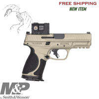 Smith & Wesson, M&P M2.0 Metal Compact, Spec Series VI, Semi-automatic, Striker Fired, Aluminum Frame Pistol, Compact, 9MM, 4" Barrel, Cerakote Finish, Champagne, Aimpoint ACRO P-2 Optic, Inline Ported Slide, Floyds Custom Shop EDC Magwell and Baseplates, Adjustable Sights, 15 Rounds, 3 Magazines, Includes Savior Pistol Bag, Hunter Constantine Carry Belt, Spec Series VI Knife & Spec Series Patch, 14634
UPC: 022188905021, Smith & Wesson M&P M2.0 Metal Compact Spec Series VI with Aimpoint ACRO P-2 optic
Ported slide M&P M2.0 Metal Compact Spec Series VI performance pistol
Floyd’s Custom Shop magwell on Smith & Wesson M&P M2.0 Spec Series VI
Smith & Wesson M&P M2.0 Metal Compact Spec Series VI bundle with ACRO optic and accessories