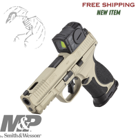 Smith & Wesson, M&P M2.0 Metal Compact, Spec Series VI, Semi-automatic, Striker Fired, Aluminum Frame Pistol, Compact, 9MM, 4" Barrel, Cerakote Finish, Champagne, Aimpoint ACRO P-2 Optic, Inline Ported Slide, Floyds Custom Shop EDC Magwell and Baseplates, Adjustable Sights, 15 Rounds, 3 Magazines, Includes Savior Pistol Bag, Hunter Constantine Carry Belt, Spec Series VI Knife & Spec Series Patch, 14634
UPC: 022188905021, Smith & Wesson M&P M2.0 Metal Compact Spec Series VI with Aimpoint ACRO P-2 optic
Ported slide M&P M2.0 Metal Compact Spec Series VI performance pistol
Floyd’s Custom Shop magwell on Smith & Wesson M&P M2.0 Spec Series VI
Smith & Wesson M&P M2.0 Metal Compact Spec Series VI bundle with ACRO optic and accessories