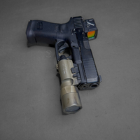 Glock 19 Gen5 9mm pistol with Aimpoint COA enclosed red dot optic and Surefire X300U-A weapon light, used condition with case and magazines, 764503064883, PA195SB03MOS8A3