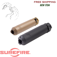 Surefire, SOCOM RC4 Rifle Suppressor, 223 Remington/5.56 NATO, 3D-Printed Inconel Construction, 17oz, 1.5" Diameter, 6.3" Length, Low Back Pressure, End Mount Fast-Attach, Cerakote Finish, Flat Dark Earth, new silencer from surefire RC2 in stock shipping now RC3, SOCOM556-RC4-DE
UPC: 084871334310, SOCOM556-RC4-BK
UPC: 084871334303