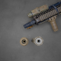 Surefire, SOCOM RC4 Rifle Suppressor, 223 Remington/5.56 NATO, 3D-Printed Inconel Construction, 17oz, 1.5" Diameter, 6.3" Length, Low Back Pressure, End Mount Fast-Attach, Cerakote Finish, Flat Dark Earth, new silencer from surefire RC2 in stock shipping now RC3, SOCOM556-RC4-DE
UPC: 084871334310, SOCOM556-RC4-BK
UPC: 084871334303