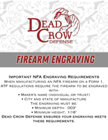 NFA Firearm Engraving Service