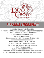 NFA Firearm Engraving Service