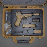 B&T Firearms HUSHPUPPYKITCTCSTM Hush Puppy Kit 9mm Luger 15+1 4" Stainless Threaded Barrel, Coyote Tan Receiver & Textured Grip, Includes Aimpoint Acro P-2 Red Dot, Suppressor & 2 Mags, in stock free shipping, HUSHPUPPYKITCTCSTM UPC # 840225719079