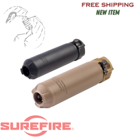 Surefire, SOCOM RC4 Mini Rifle Suppressor, 223 Remington/5.56 NATO, 3D-Printed Inconel Construction, 14.5oz, 1.5" Diameter, 5.5" Length, Low Back Pressure, End Mount Fast-Attach, Cerakote Finish, Flat Dark Earth, SOCOM556-MINI4-DE
UPC: 084871334334, SOCOM556-MINI4-BK
UPC: 084871334327