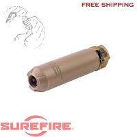 Surefire, SOCOM RC4 Mini Rifle Suppressor, 223 Remington/5.56 NATO, 3D-Printed Inconel Construction, 14.5oz, 1.5" Diameter, 5.5" Length, Low Back Pressure, End Mount Fast-Attach, Cerakote Finish, Flat Dark Earth, SOCOM556-MINI4-DE
UPC: 084871334334, SOCOM556-MINI4-BK
UPC: 084871334327