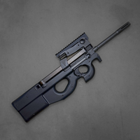 FN America Law Enf, PS90, Semi-automatic, 5.7x28mm, 16.04" Barrel, Matte Finish, Black, 50 Rounds, 1 Magazine, 3848950463
UPC: 845737002589 P90 Civilian legal, FN PS90 5.7x28 bullpup rifle with 16 inch barrel, 50 round top-mounted magazine, ambidextrous controls, black finish