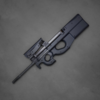 FN America Law Enf, PS90, Semi-automatic, 5.7x28mm, 16.04" Barrel, Matte Finish, Black, 50 Rounds, 1 Magazine, 3848950463
UPC: 845737002589 P90 Civilian legal, FN PS90 5.7x28 bullpup rifle with 16 inch barrel, 50 round top-mounted magazine, ambidextrous controls, black finish