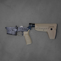 Bravo Company, Complete Lower Receiver, AR-15, Multi Caliber, Anodized Finish, Black, BCM MK2 Recoil Mitigation System, BCM SOPMOD 2 Widebody Stock, 7075 T6 Aluminum, Factory Cosmetic Blem, BCMLRG-RMS-STK-MOD-2-SPMD-BLK-COSMO