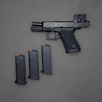 GLOCK, 19 GEN 6 COA, Semi-automatic, Striker Fired, Polymer Frame Pistol, Compact, 9MM, 4.02" Barrel, DLC Finish, Fixed Sights, Aimpoint COA Optic, 15 Rounds, 3 Magazines, P61950B03DC8A3
UPC: 764503068317, NEW Glock model with premium optic included package deal Glock 19 9mm pistol with Aimpoint COA enclosed red dot optic compact handgun with 4 inch barrel and 15 round magazines