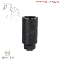 BANISH, Speed K Ti, Suppressor, .223 Remington/5.56 NATO, 4" Length, 2" Diameter, Titanium Construction, Cerakote Finish, Black, HUB Compatible, Includes 1/2X28 Direct Thread Mount, 8.6oz Weight, 100000111334
UPC: 810171221650