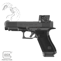 GLOCK, 17 GEN 6 COA, Striker Fired, Semi-automatic, Polymer Frame Pistol, Full Size, 9MM, 4.49" Barrel, DLC Finish, Fixed Sights, Aimpoint COA Optic, 17 Rounds, 3 Magazines, P61750B03DC8A3
UPC: 764503068294, Dead Crow has the new Glock gen6 g17 full size handgun with he highly anticipated aimpoint COA optic factory installed in-stock and ready to ship FREE to your local FFL