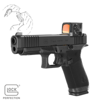 GLOCK, 17 GEN 6 COA, Striker Fired, Semi-automatic, Polymer Frame Pistol, Full Size, 9MM, 4.49" Barrel, DLC Finish, Fixed Sights, Aimpoint COA Optic, 17 Rounds, 3 Magazines, P61750B03DC8A3
UPC: 764503068294, Dead Crow has the new Glock gen6 g17 full size handgun with he highly anticipated aimpoint COA optic factory installed in-stock and ready to ship FREE to your local FFL