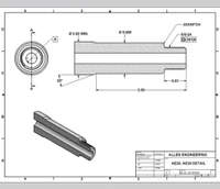 AE AEM5 30 AEM30 Allen Engineering Reflex Suppressor 30 cal  black, FDE AEM530, 850081719144, free shipping and in stock now at dead crow defense