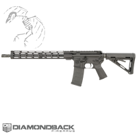 Diamondback DB-15 AR-15 beginner AR15 ar 15 black rifle magpul MOE stock mlok rail handguard