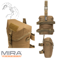 MIRA Safety drop leg gas mask pouch colors