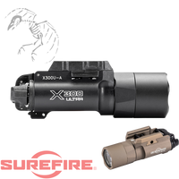 Surefire X300 U Tan A B Black FDE Coyote Flat dark earth pistol light weapon mounted light Glock Sig Sauer Springfield FN handgun 084871319065 X300UA 084871320252 X300UATN 084871324946 X300UBTN 084871324939 X300UB