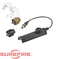 Surefire, Replacement Rear Cap Assembly, Fits M6XX Scoutlight Series, Includes SR07 Rail Tape Switch, Tan Finish 084871323833 UE-SR07-TN 084871323826 UE-SR07-BK