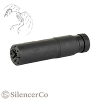 SilencerCo, Velos, Suppressor, 556NATO/223 Remington, 5.98" Long, 15.2oz, 174 Stainless Steel & Inconel 625 Construction, V-Series Cerakote Finish, Black SU5059 816413028216