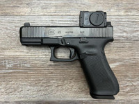 Glock, 45, g45, MOS, M.O.S., Semi-automatic, Compact, 9MM,  DLC Finish, Black, Ameriglo, Sights, 17 Rounds, 2 Magazines,  Aimpoint, ACRO, P-2, 764503059087, PA455S303MOS7A1, 764503034183, PA455S203MOS