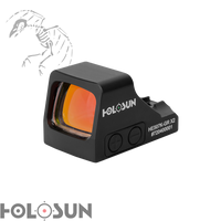 Holosun, Technologies, 507K-X2, Red Dot, 32 MOA Ring & 2 MOA Dot, Black Color, HS507K X2, 810047071211, HE507K-GR X2, 810047071389