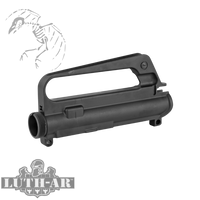 UR-01A, 812058030577, Luth-AR, A1, Assembled, Upper, Receiver, Black, Forged, A1, Rear, Sight, Base, Assembly, Ejection, Port, Cover, Assembly, Teardrop, Forward, Assist, Assembly, Brass, Deflector