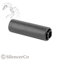 SilencerCo, Omega, 9K, Suppressor,  9MM, Full, Auto, Rated, silencer, SU1544, 817272016857