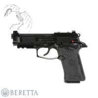 Beretta, 80X, Cheetah, Double, Action, Single, Action, Semi, automatic, Metal, Frame, Pistol, 380, ACP, J80XBLK13, 082442969411