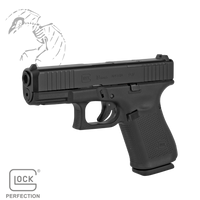 Glock, 19, G19, Gen5, M.O.S., Compact, Size, 9MM, MOS, 9, optic, ready, slide, PA195S203MOS, 764503030826