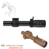 Primary, Arms, Compact, PLxC, 1-8x24, FFP, Rifle, Scope, Illuminated, ACSS, Raptor, M8, Yard, 5.56, .308, Reticle, Flat, Dark, Earth, black, PA-PLXC-1-8X24F-RAPTOR-5.56Y-FDE, 610201, PA-PLXC-1-8X24F-RAPTOR-5.56Y, 610150