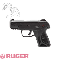 Ruger, Security-9, security, 9, Striker Fired, Semi-automatic, Polymer Frame Pistol, Compact, 9MM, 3.42" Barrel, Blued Finish, Adjustable Rear Sight/Fixed Front Sight, Manual Safety and Integrated Trigger Safety, 10 Rounds, 2 Magazines, Right Hand
03818 736676038183 on sale discount available free in stock cheap deal