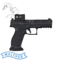 Walther, PDP, Striker, Fired, Semi, automatic, Polymer, Frame, Pistol, Full, Size, 9MM, 4.5,  Barrel, Aimpoint, ACRO, PDP, Pro, Tritium, Front, and, Rear, Sights, Dynamic, Performance, Trigger, Matte, Finish, Black, 18, Rounds, 3, Magazines, 2881225PRO, 723364232862