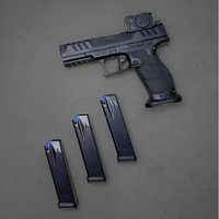 Walther, PDP, Striker, Fired, Semi, automatic, Polymer, Frame, Pistol, Full, Size, 9MM, 4.5,  Barrel, Aimpoint, ACRO, PDP, Pro, Tritium, Front, and, Rear, Sights, Dynamic, Performance, Trigger, Matte, Finish, Black, 18, Rounds, 3, Magazines, 2881225PRO, 723364232862