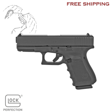 Glock G19 Gen 4 9mm Compact 15+1 3 Mags, Modular Back Strap