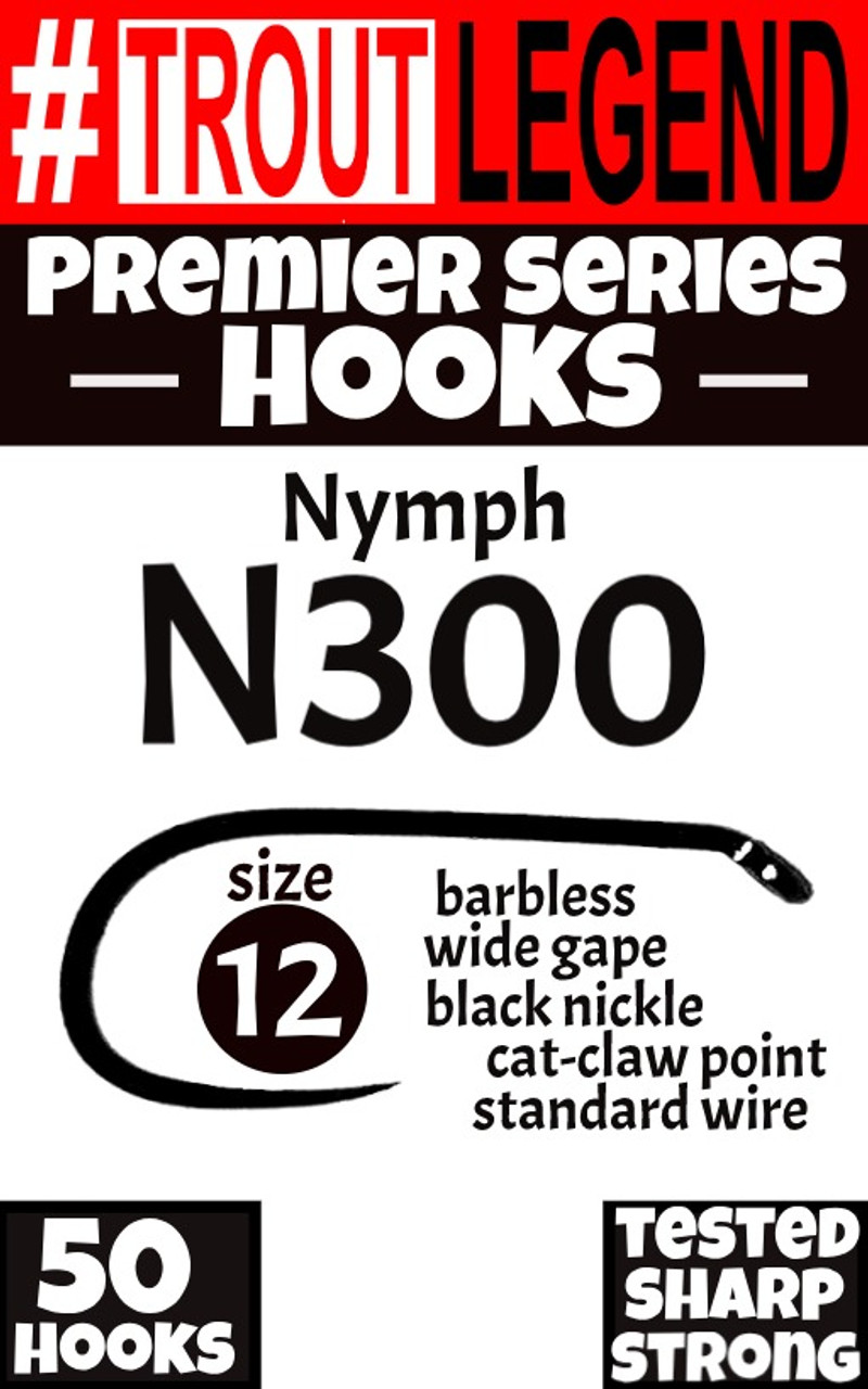 N300 Nymph Hook - Premier Series (50Packs) - Trout Legend