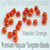 Metallic Fl Orange Tungsten RegularBore/Cyclops Beads (25packs)