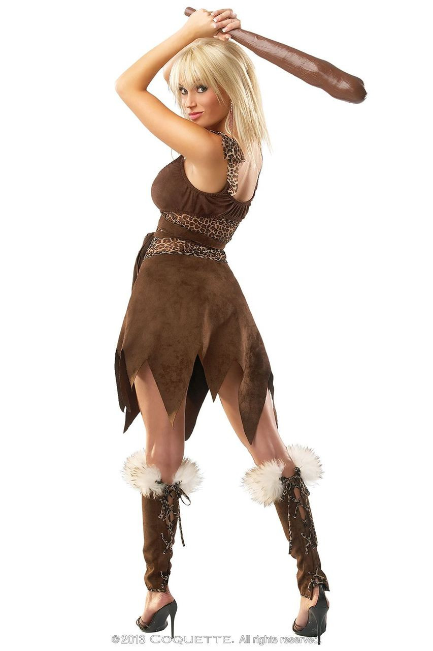 Cave Woman Dweller Sexy Prehistoric Warrior Womens Adult Halloween Costume M L Costumeville