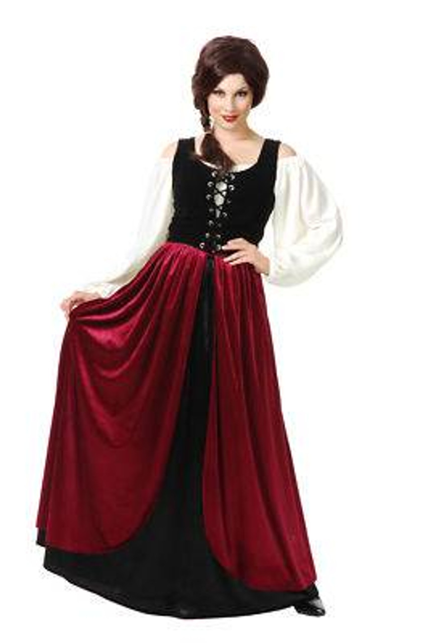 Tavern Maid Wench Adult Womens Renaissance Costume M Costumeville 4945