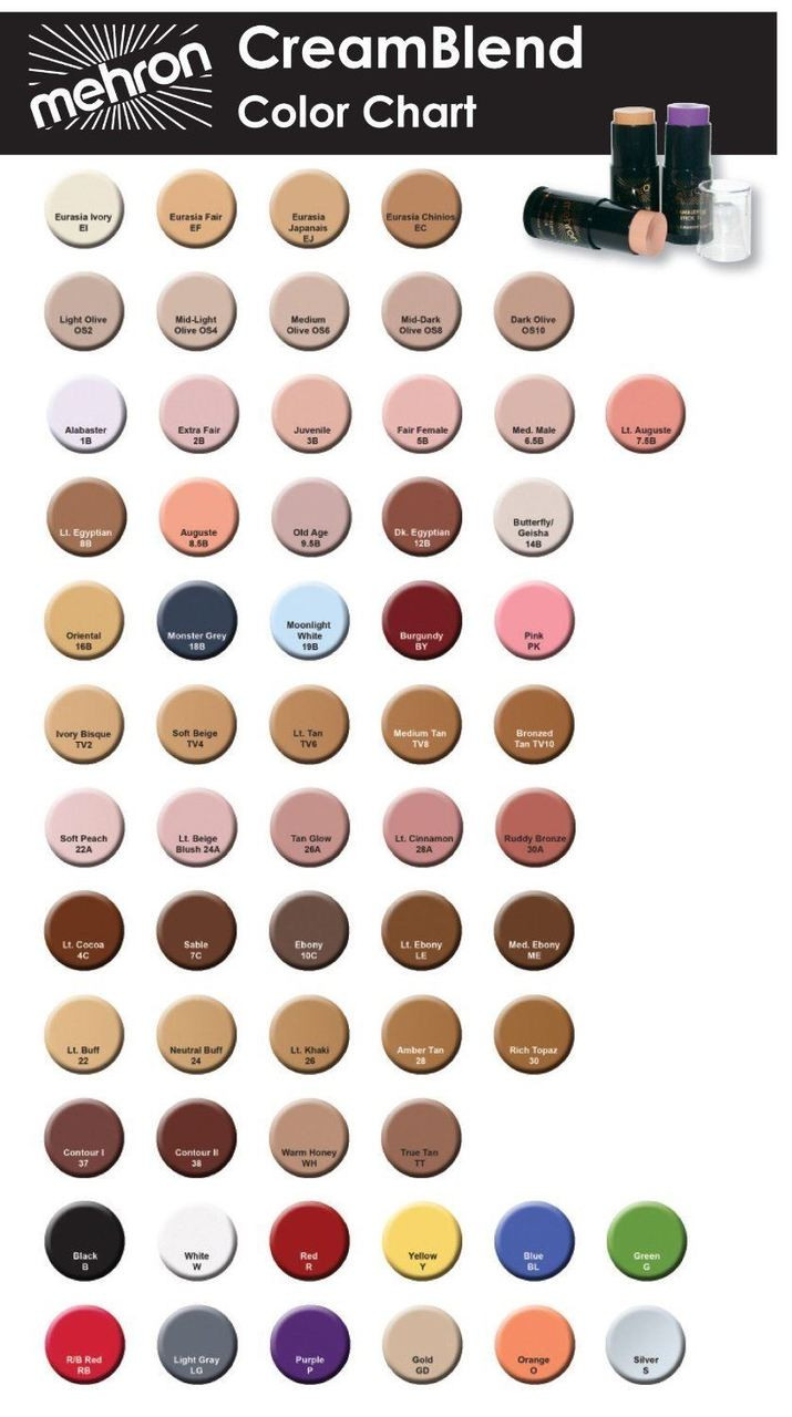 Mehron Creamblend Stick Makeup 75oz Costumeville