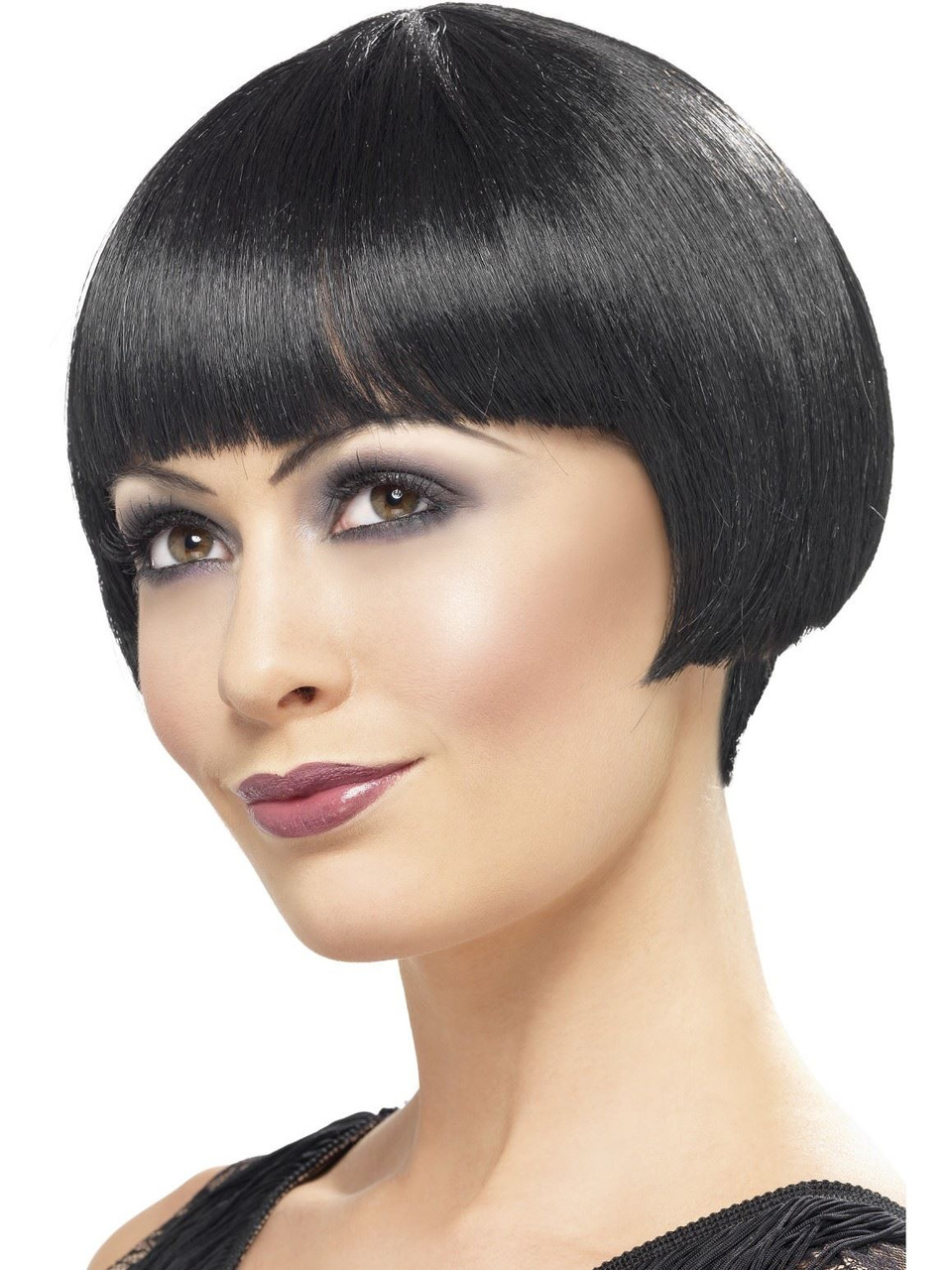 1920s BOB WIG black short hair bangs adult womens ...