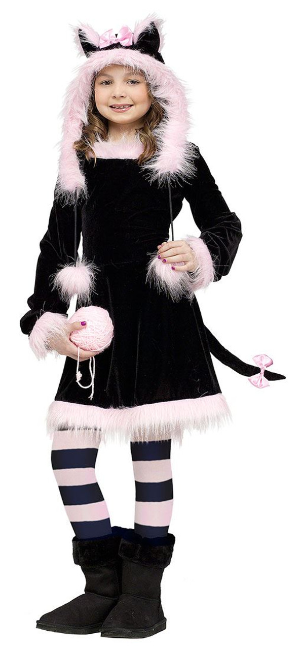 Pretty Kitty Cat Animal Toddler Girls Kids Halloween Costume Child