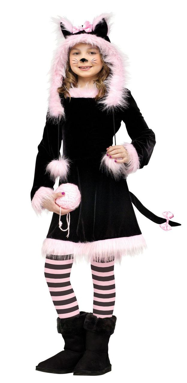 Pretty Kitty Cat Animal Toddler Girls Kids Halloween Costume Child