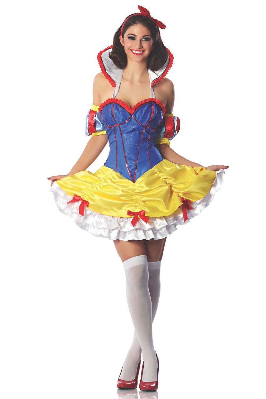 Snow White Princess Sexy Womens Adult Dress Costume Halloween Sm Costumeville 3293