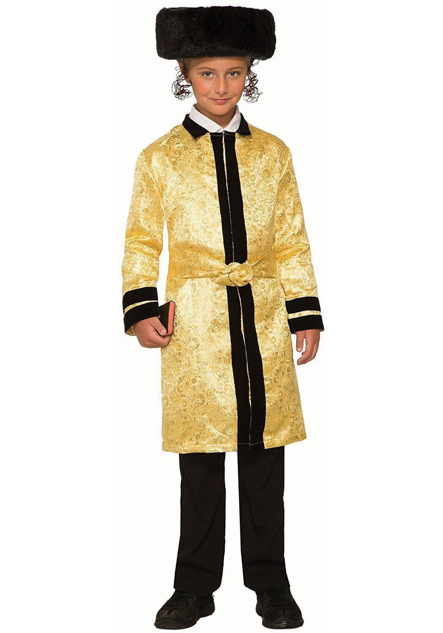 Bekitcha Gold Jewish Rabbi Bekishe Beketshe Fancy Dress Halloween Child ...